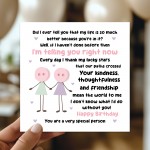 Novelty Card For Best Friend Birthday With Kraft Envelope