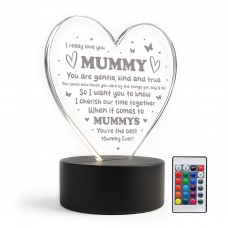 Gift For Best Mummy Ever LED Heart Sign Thank You Gift For Mummy