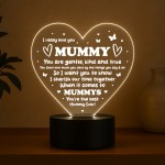 Gift For Best Mummy Ever LED Heart Sign Thank You Gift For Mummy