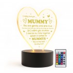 Gift For Best Mummy Ever LED Heart Sign Thank You Gift For Mummy