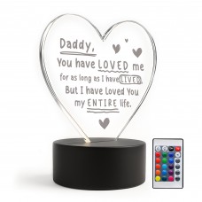 Gift For Daddy New Daddy From Daughter Son Baby LED Sign