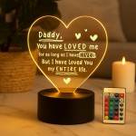 Gift For Daddy New Daddy From Daughter Son Baby LED Sign Gift For Daddy New Daddy From Daughter Son Baby LED Sign