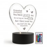 Gift For Grandad From Granddaughter Grandon Baby LED Sign Gift For Grandad From Granddaughter Grandon Baby LED Sign