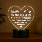 Gift For Grandad From Granddaughter Grandon Baby LED Sign Gift For Grandad From Granddaughter Grandon Baby LED Sign