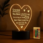 Gift For Grandad From Granddaughter Grandon Baby LED Sign Gift For Grandad From Granddaughter Grandon Baby LED Sign
