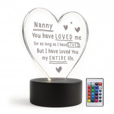 Gift For Nanny From Granddaughter Grandon Baby LED Sign Love You