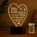 Gift For Nanny From Granddaughter Grandon Baby LED Sign Love You