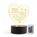Gift For Nanny From Granddaughter Grandon Baby LED Sign Love You