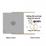 10th Wedding Anniversary Card For Husband Wife Couple