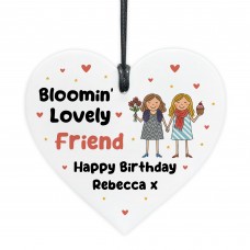Happy Birthday Gift To Blooming Lovely Friend Personalised Heart