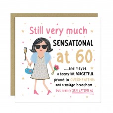 60th Birthday Card For Friend Mum Nan Auntie SENSATIONAL AT 60