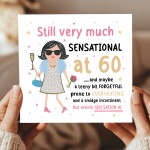 60th Birthday Card For Friend Mum Nan Auntie SENSATIONAL AT 60