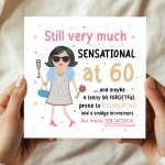 60th Birthday Card For Friend Mum Nan Auntie SENSATIONAL AT 60