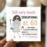 60th Birthday Card For Friend Mum Nan Auntie SENSATIONAL AT 60