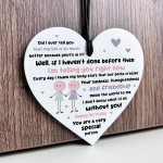 Happy Birthday Gift For Best Friend Heart Plaque Friendship Sign Happy Birthday Gift For Best Friend Heart Plaque Friendship Sign