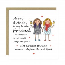 Happy Birthday Card For Lovely Friend Funny Card For Friend