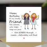 Happy Birthday Card For Lovely Friend Funny Card For Friend