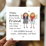 Happy Birthday Card For Lovely Friend Funny Card For Friend