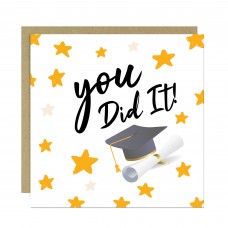 Graduation Card For Daughter Son YOU DID IT Card With Envelope