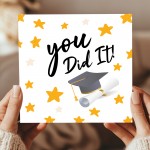 Graduation Card For Daughter Son YOU DID IT Card With Envelope