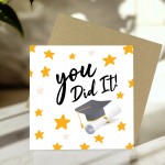 Graduation Card For Daughter Son YOU DID IT Card With Envelope