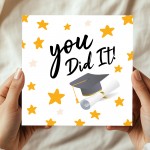 Graduation Card For Daughter Son YOU DID IT Card With Envelope