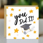 Graduation Card For Daughter Son YOU DID IT Card With Envelope