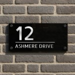 House Door Plaque Personalised Contemporary Door Sign 280x140mm