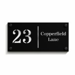 Number Signs Personalised House Plaque Street Address Door Sign 