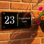 Number Signs Personalised House Plaque Street Address Door Sign 