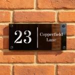 Number Signs Personalised House Plaque Street Address Door Sign 