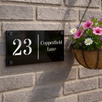 Number Signs Personalised House Plaque Street Address Door Sign 