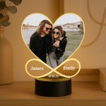 Couple Photo Frame Picture With LED Light Anniversary Birthday
