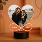 Couple Photo Frame Picture With LED Light Anniversary Birthday