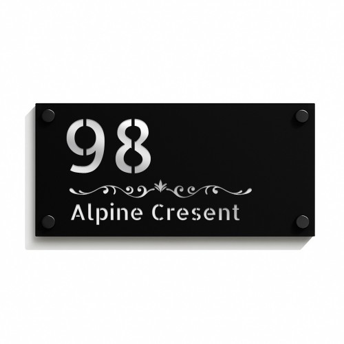 House Sign Door Number Personalised Plaques Name Number