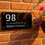 House Sign Door Number Personalised Plaques Name Number