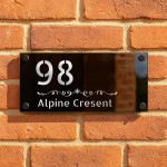 House Sign Door Number Personalised Plaques Name Number