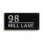 Door Number Plaque For Outside Personalised House Name Number 
