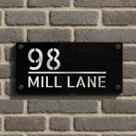 Door Number Plaque For Outside Personalised House Name Number 