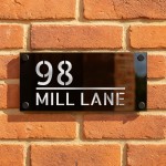 Door Number Plaque For Outside Personalised House Name Number 
