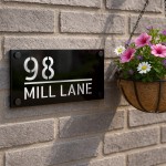 Door Number Plaque For Outside Personalised House Name Number 