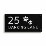 Personlised Door Sign Dog Themed House Number Plaques 3D Laser Personlised Door Sign Dog Themed House Number Plaques 3D Laser