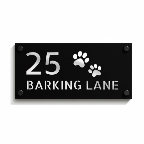 Personlised Door Sign Dog Themed House Number Plaques 3D Laser Personlised Door Sign Dog Themed House Number Plaques 3D Laser