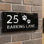 Personlised Door Sign Dog Themed House Number Plaques 3D Laser Personlised Door Sign Dog Themed House Number Plaques 3D Laser