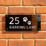 Personlised Door Sign Dog Themed House Number Plaques 3D Laser Personlised Door Sign Dog Themed House Number Plaques 3D Laser