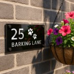 Personlised Door Sign Dog Themed House Number Plaques 3D Laser Personlised Door Sign Dog Themed House Number Plaques 3D Laser