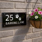 Personlised Door Sign Dog Themed House Number Plaques 3D Laser Personlised Door Sign Dog Themed House Number Plaques 3D Laser