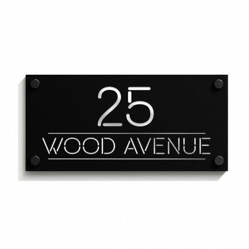 Personalised Modern House Number Sign 3D Laser Cut Door Number Personalised Modern House Number Sign 3D Laser Cut Door Number