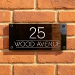 Personalised Modern House Number Sign 3D Laser Cut Door Number Personalised Modern House Number Sign 3D Laser Cut Door Number