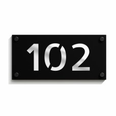 Door Number Plaque Personalised 3D Laser Cut House Number